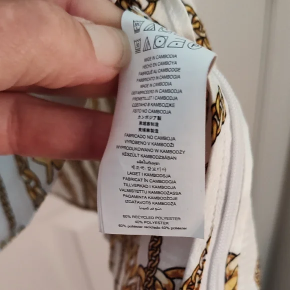 Gold and White Women's Top 3X - Picture 6 of 6